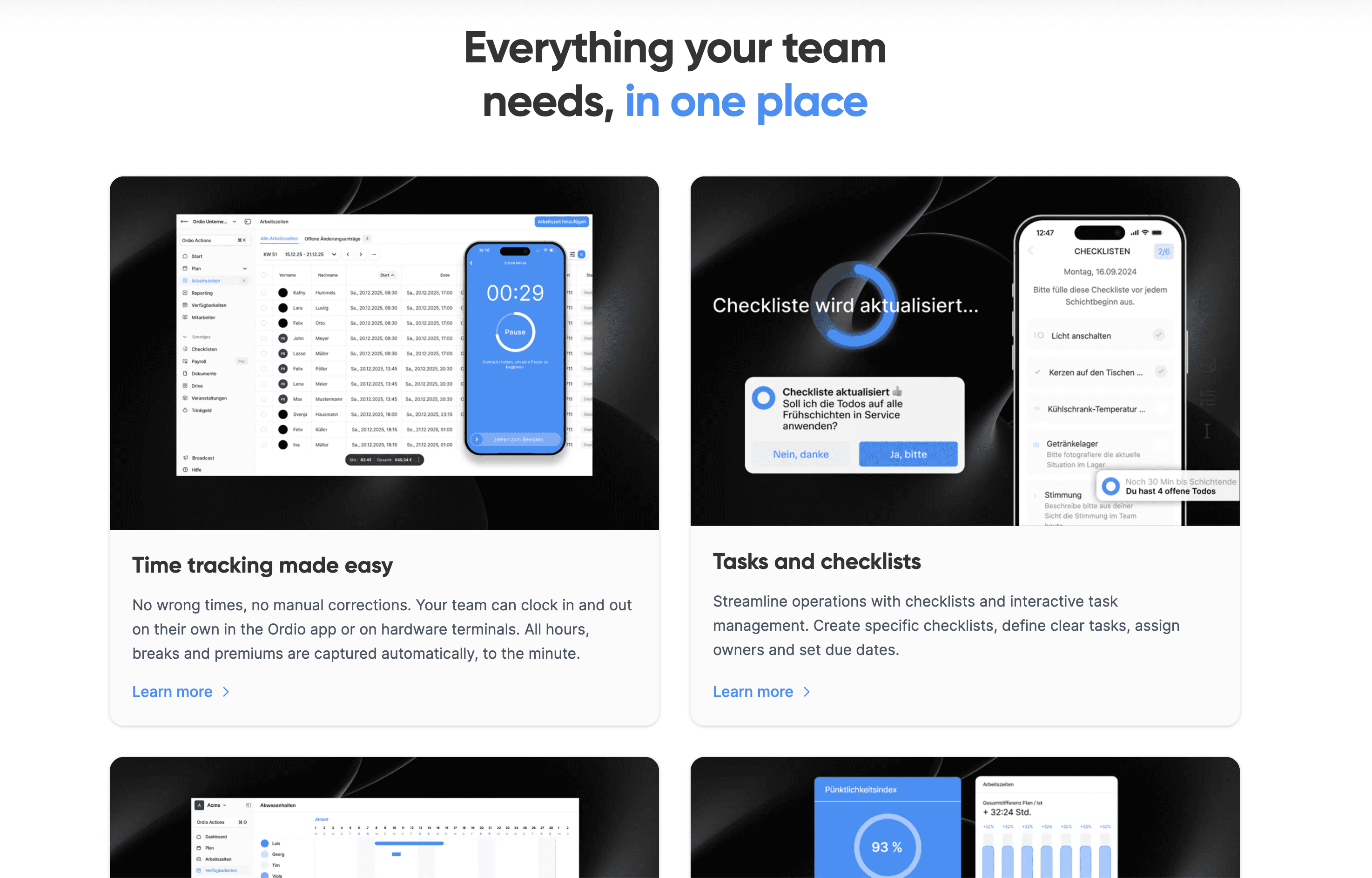 Ordio product screen 2
